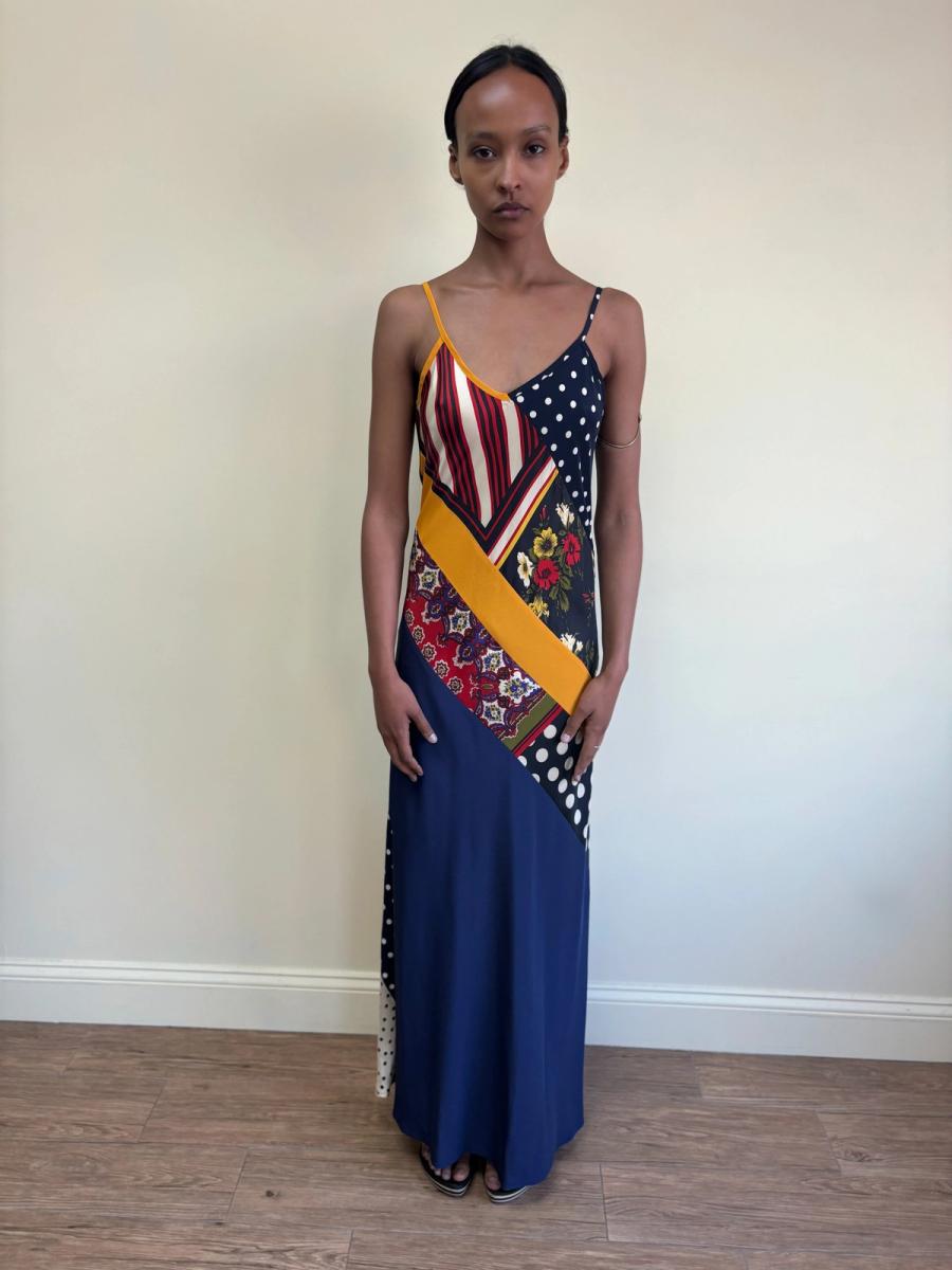 Vintage Jean-Paul Gaultier Patchwork Slip Dress product image