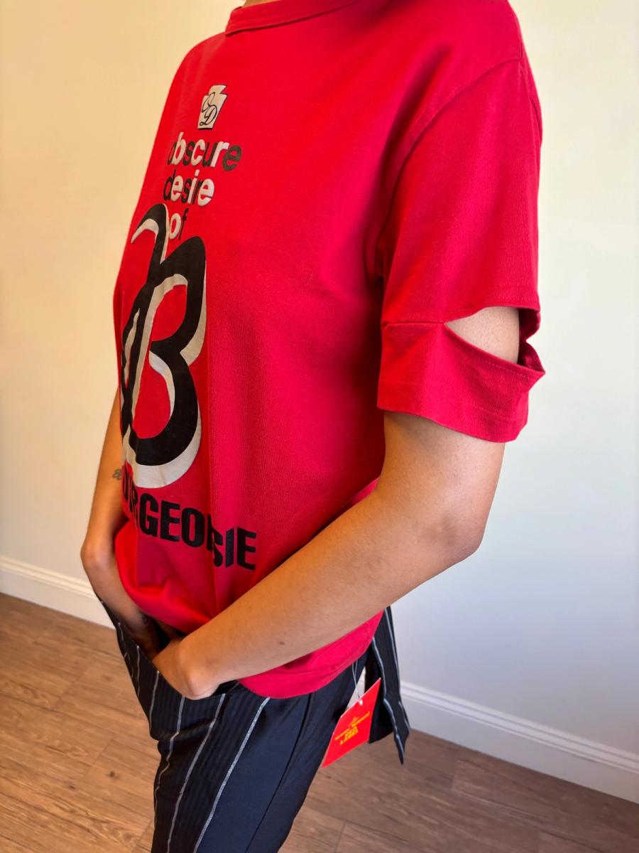 90s Obscure Desire of Bourgeoisie Red T-shirt product image