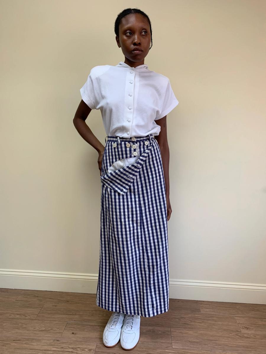 Wild & Lethal Trash Gingham Skirt product image