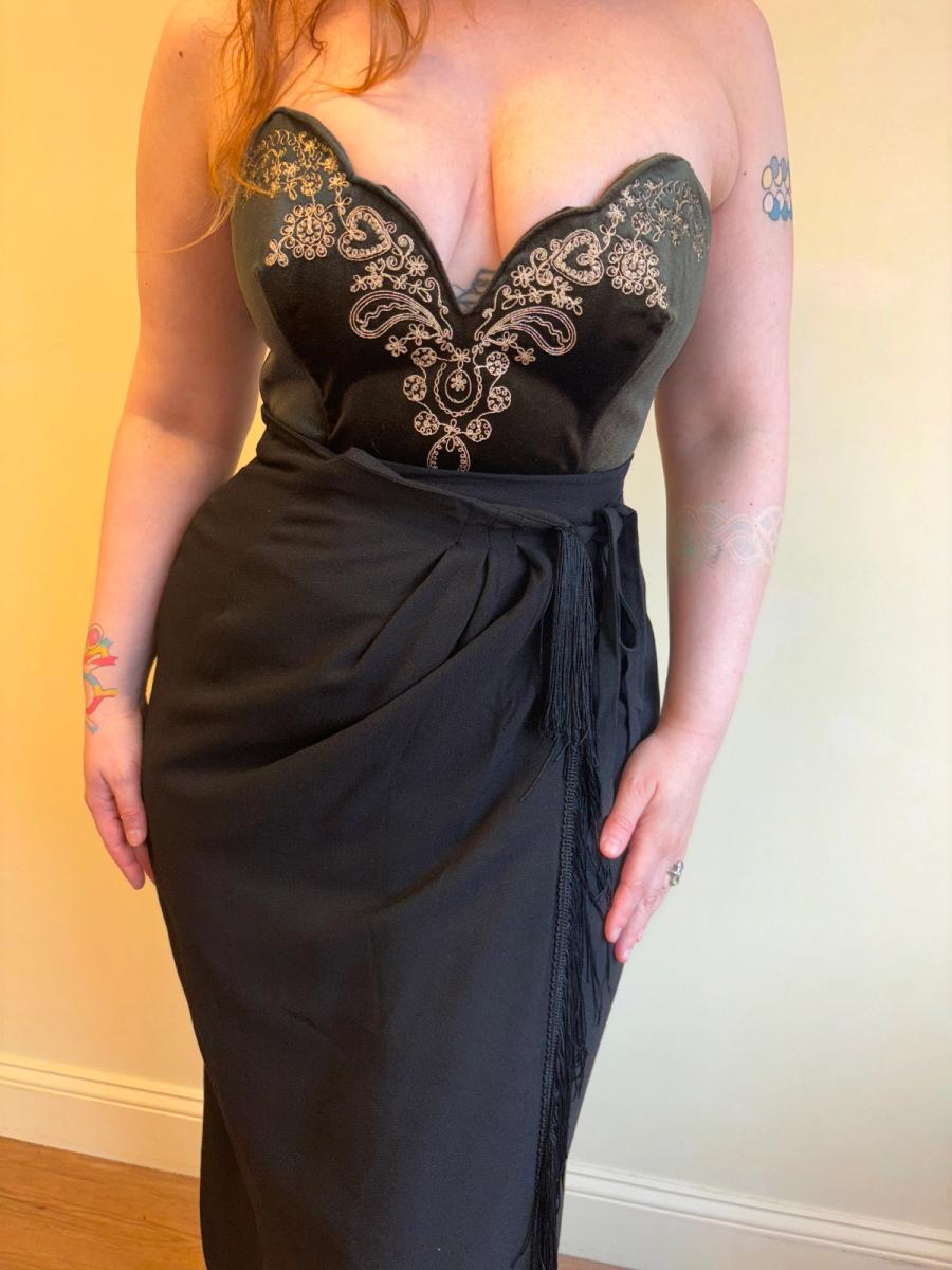 Vintage Dolce & Gabbana Wrap Skirt With Fringe  product image