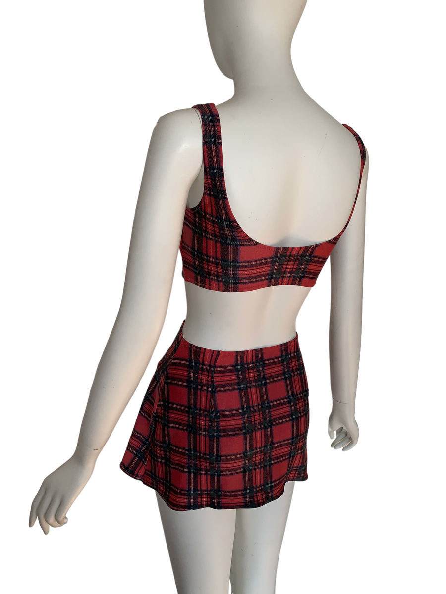 90s Michiko Koshino Plaid Swim Set product image