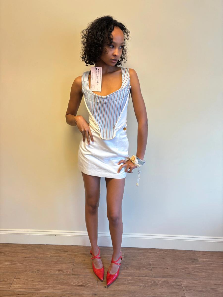 80s Vivienne Westwood Striped Corset product image