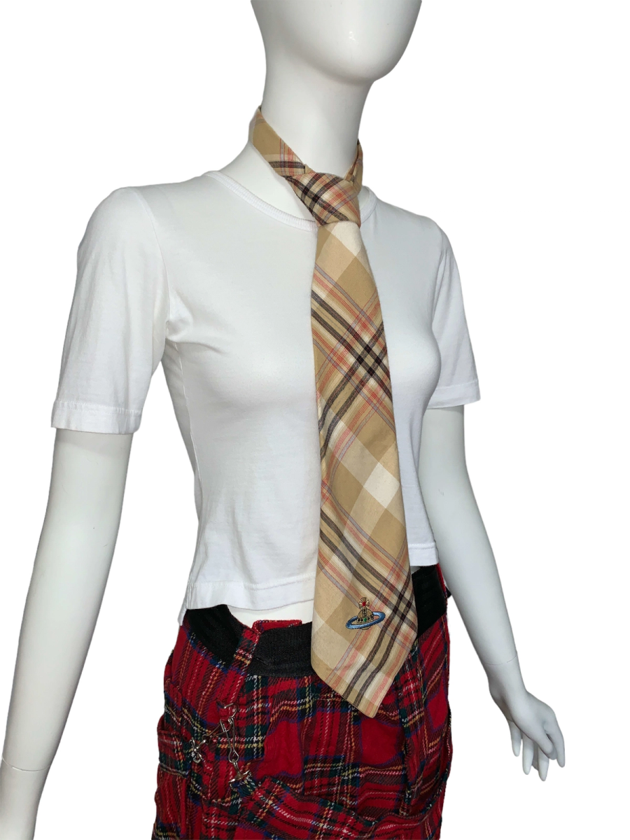 90s Westwood Tartan Cravat with Orb  product image