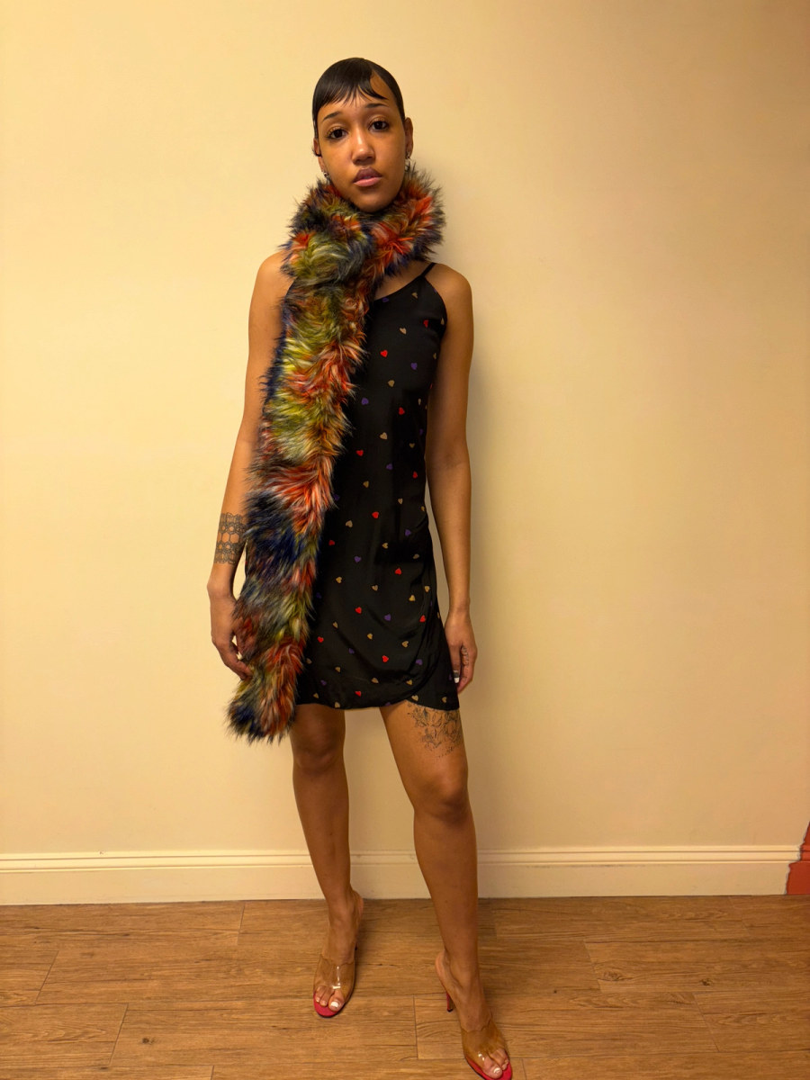 Tsumori Chisato Rainbow Faux Fur Scarf product image
