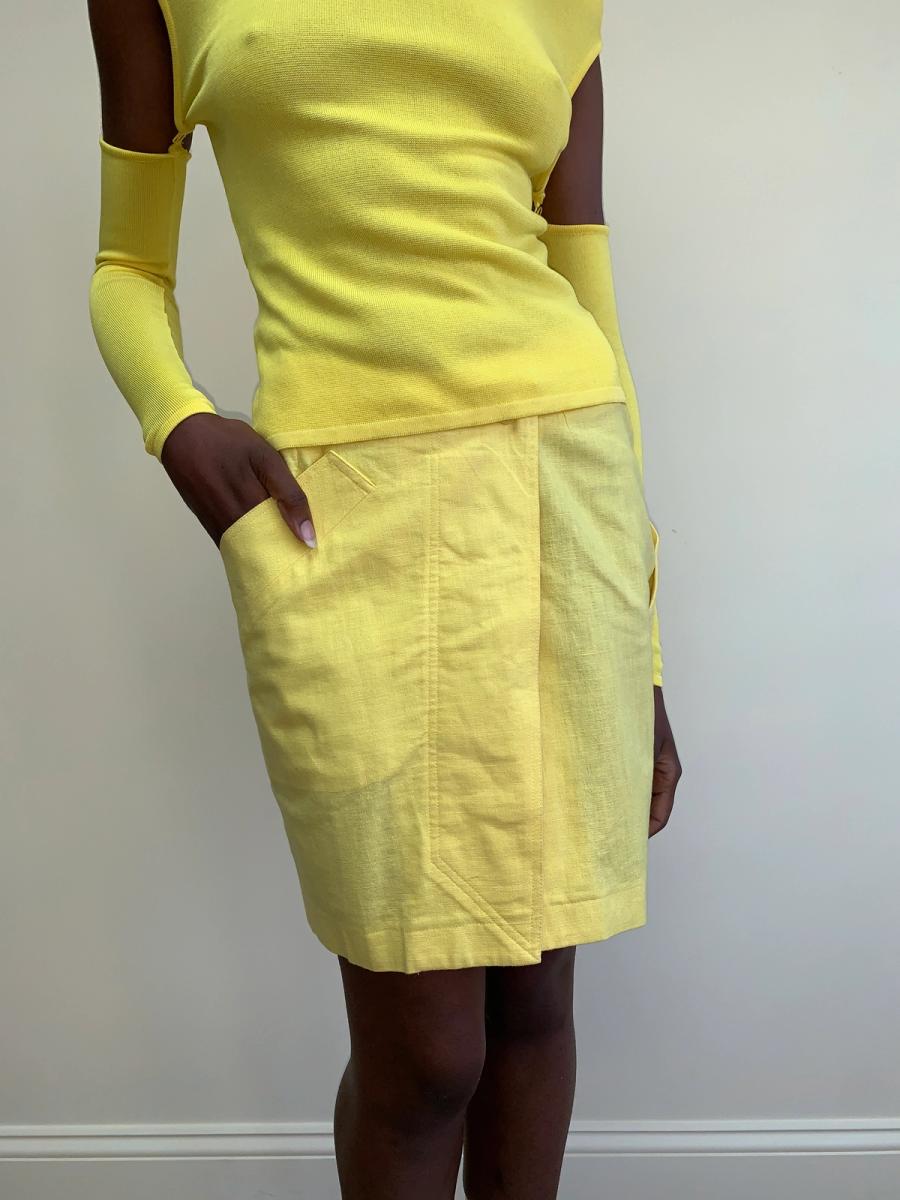 Claude Montana 80s Wiggle Skirt product image