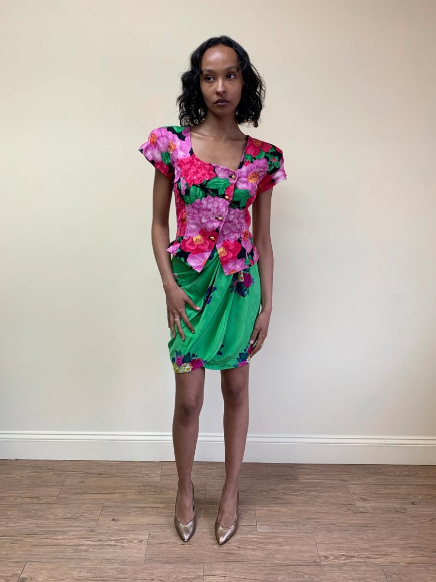 1980s Emaneul Ungaro Floral Set product image