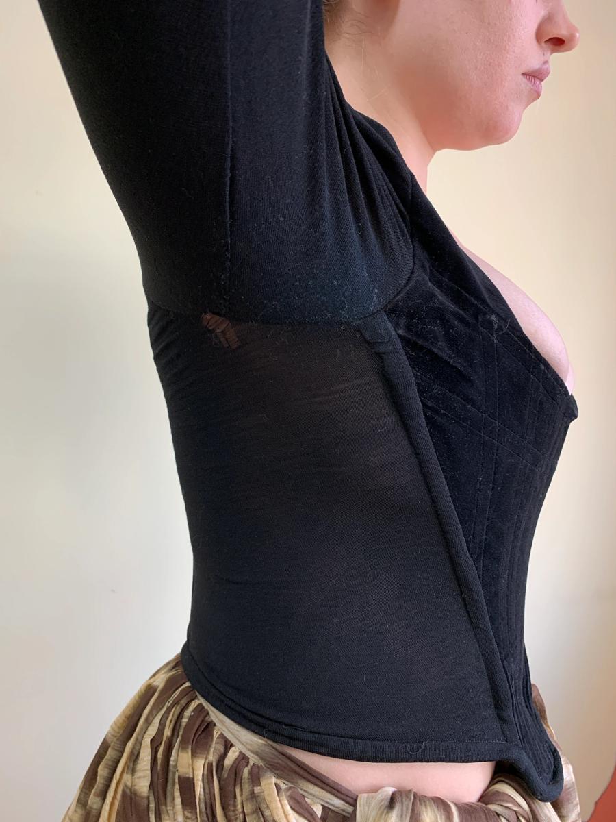 90s Vivienne Westwood Black Velvet Corset product image