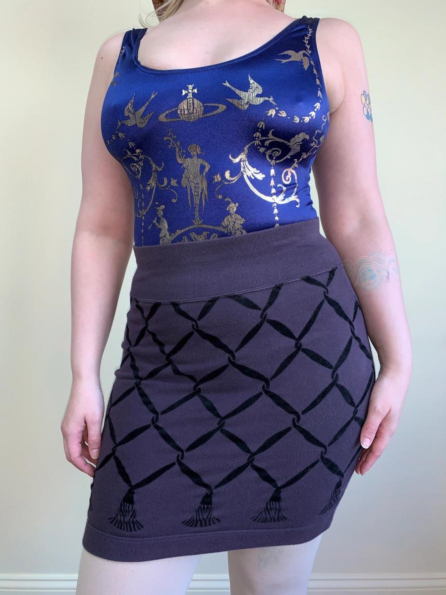 Chantal Thomass Flocked Sweatshirt Skirt product image