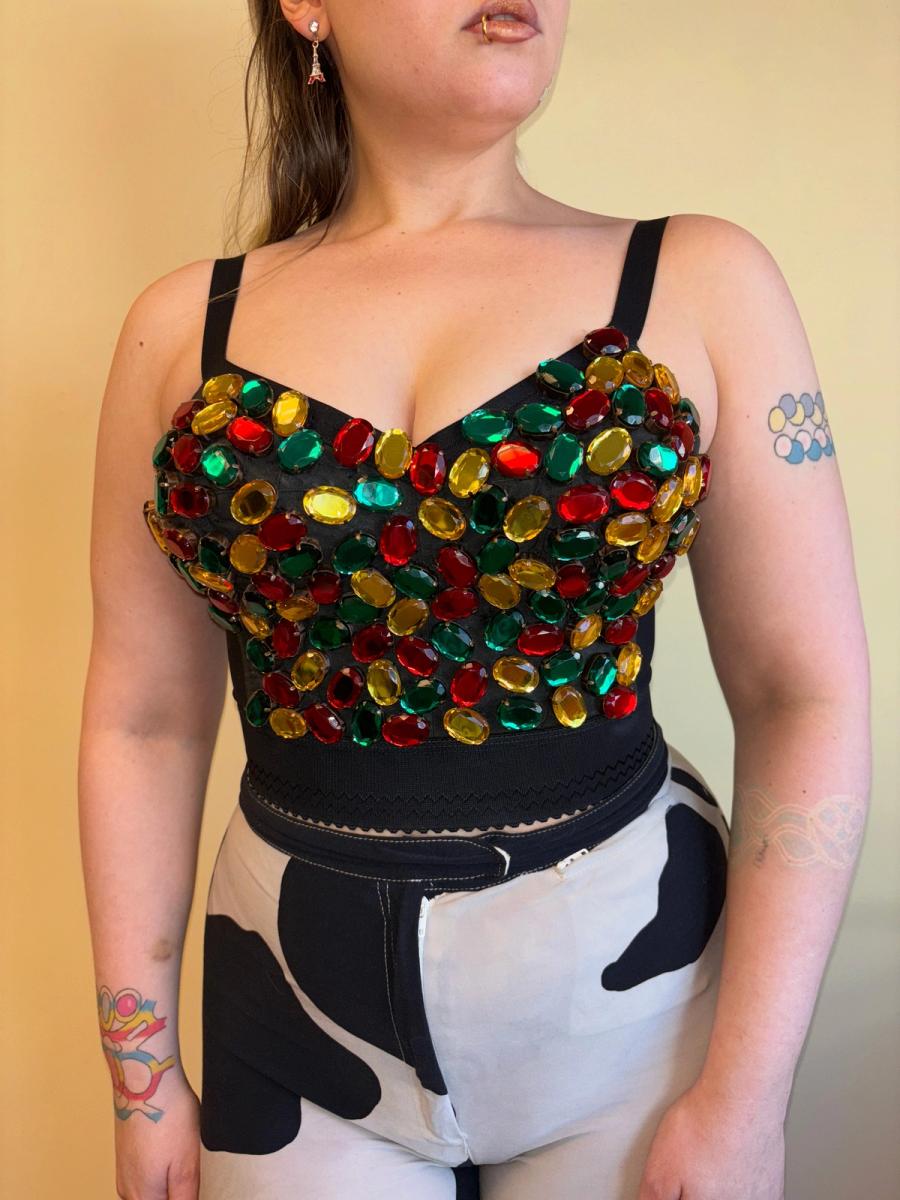 F/W 1991 Dolce & Gabbana Rainbow Crystal Bustier product image