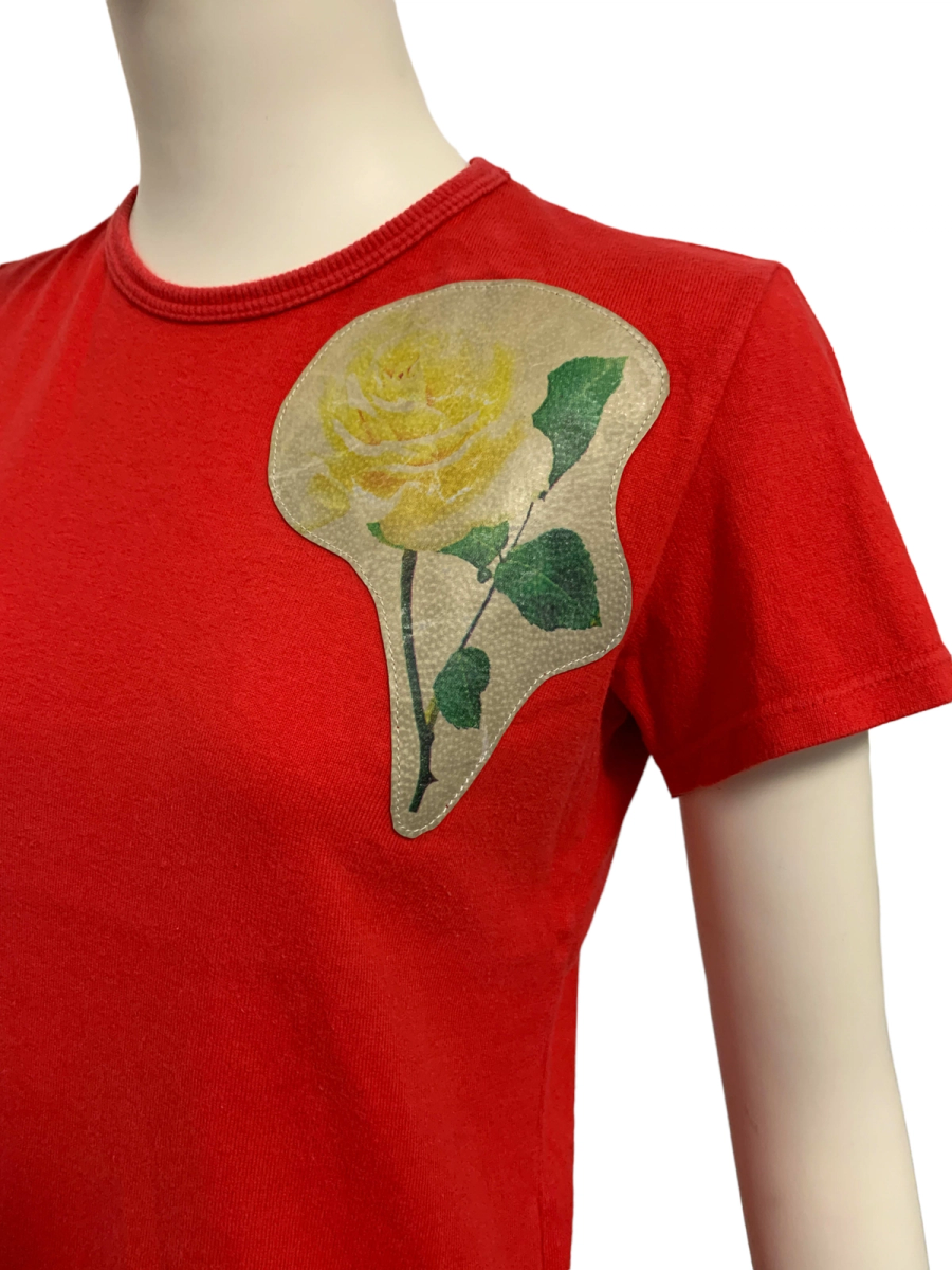 Beauty: Beast Leather Rose Patchwork Top product image
