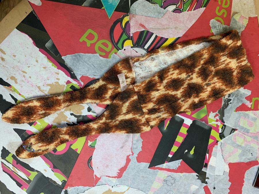 90s Vivienne Westwood Leopard Print Towel Headband product image