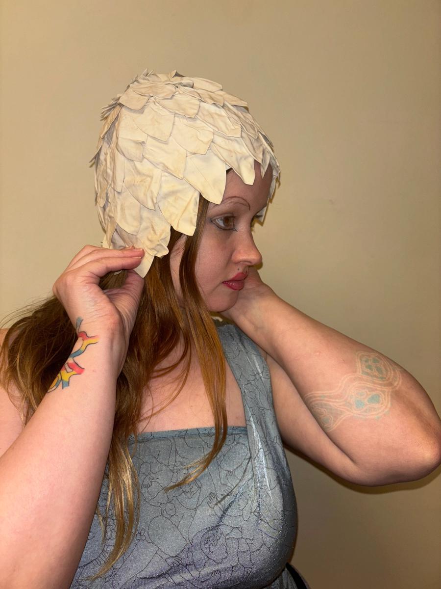 1950s Kleinerts Rubber Petal Swim Cap product image