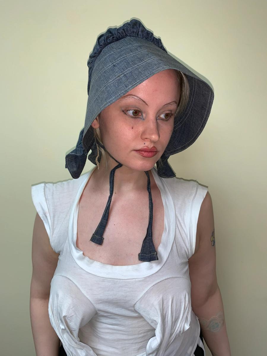 Antique Waxed Denim Bonnet product image