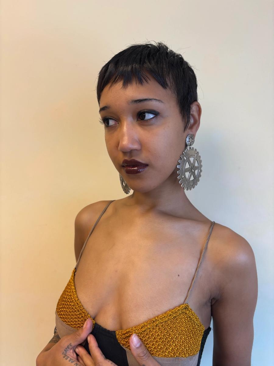 80s Krizia Gear Earrings product image