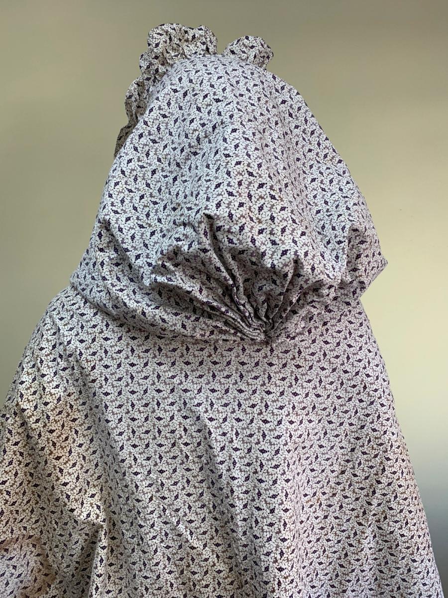 Late 1800s Calico Fleece Cape product image