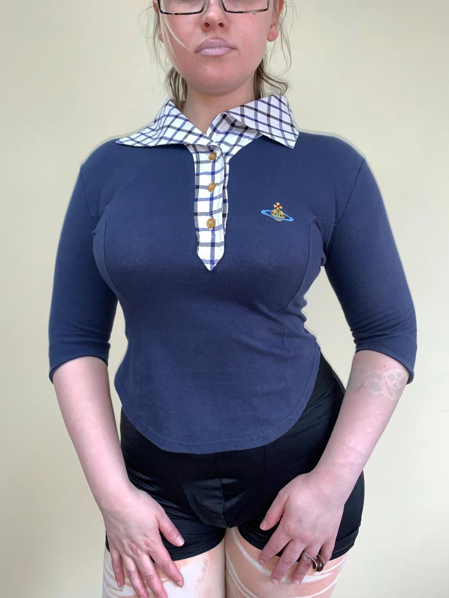 90s Vivienne Westwood Navy Polo product image