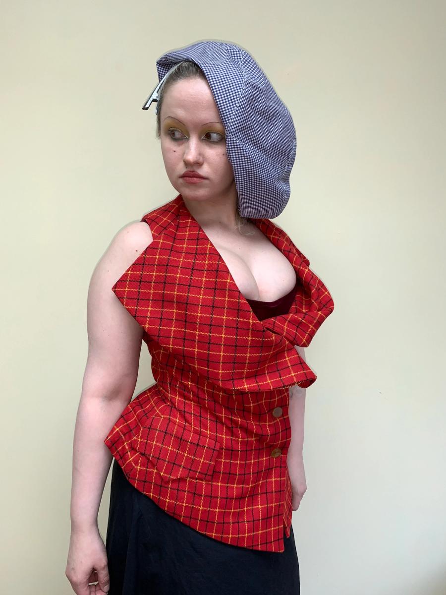 Vivienne Westwood 1995 'Vive la Cocotte' Runway Tartan Check Vest product image