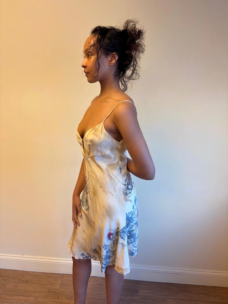 Roberto Cavalli Aged Tattoo Print Slip product image