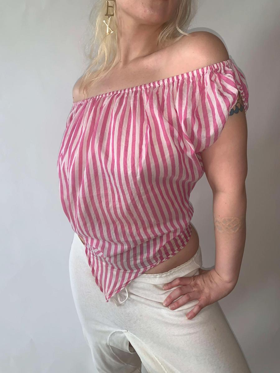 90s Vivienne Westwood Off-the-Shoulder Blouse product image