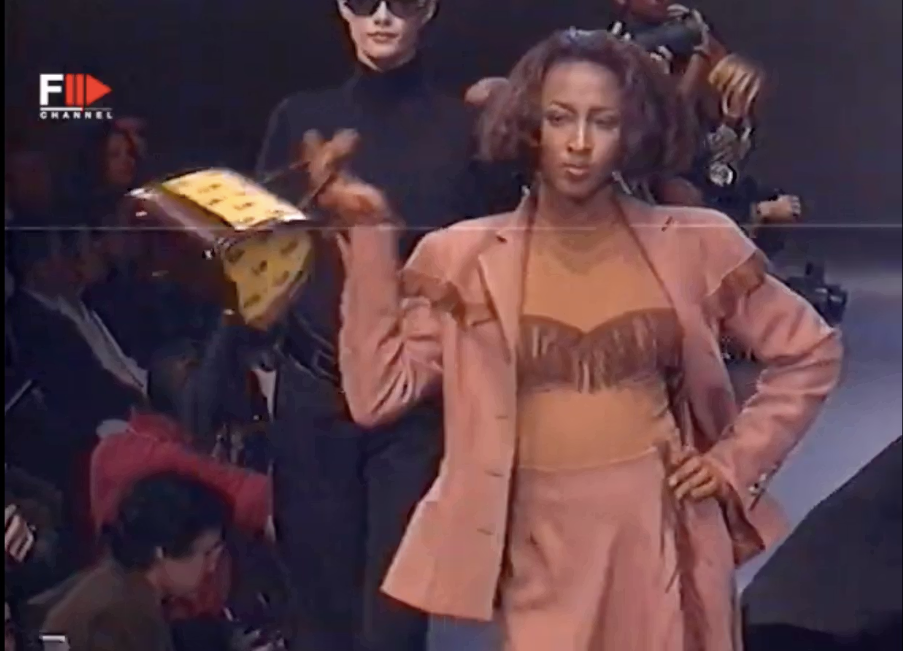 Chantal Thomass A/W 1993 Brown Fringe Top product image