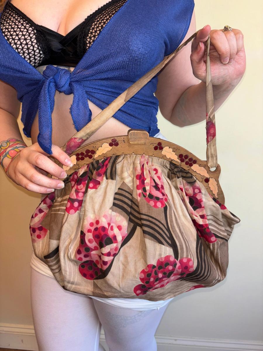 20s or 30s Art Deco Flower Purse product image