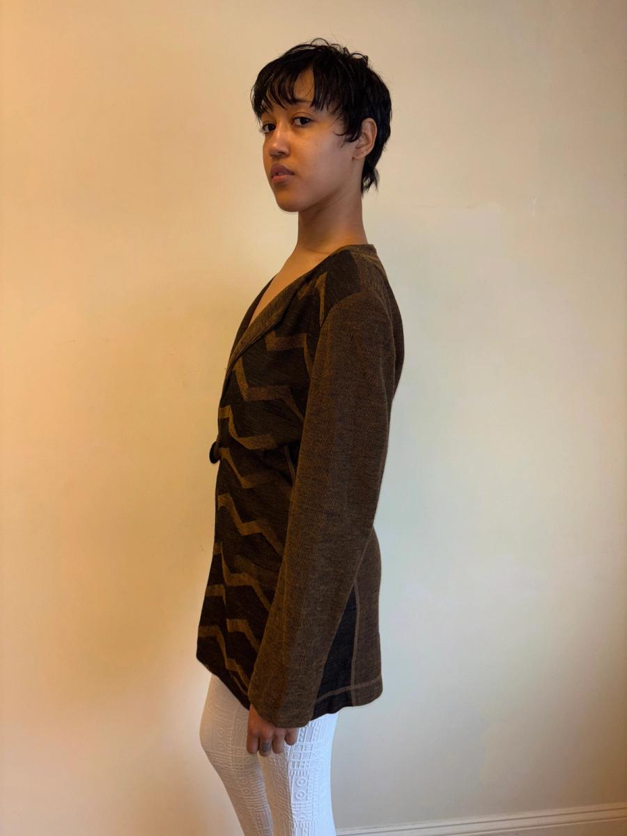 1980s Hiroko Koshino Snake Knit Jacket  product image