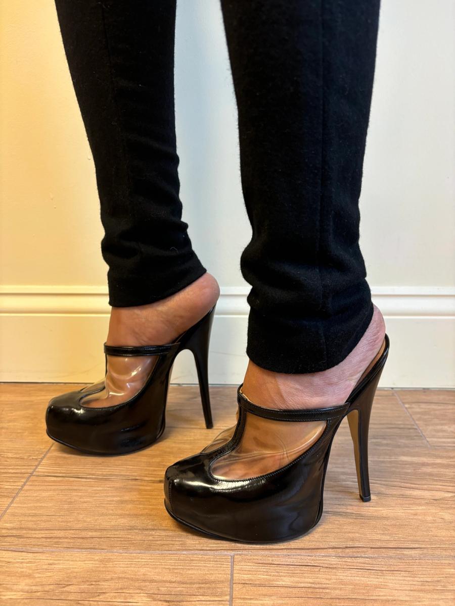 90s Vivienne Westwood Elevated Platforms with PVC Window product image