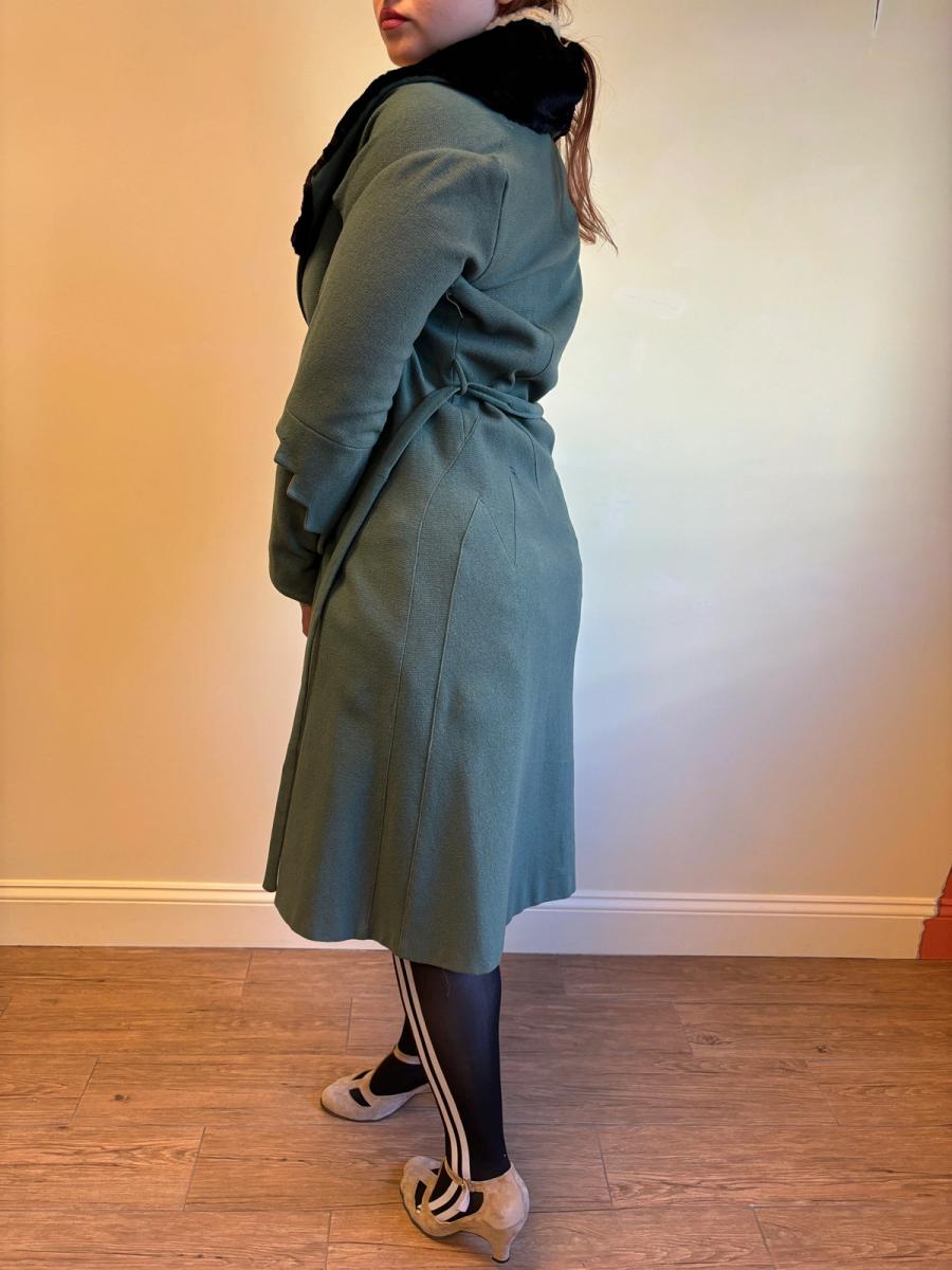 1920s or early 1930s Celadon Deco Coat  product image