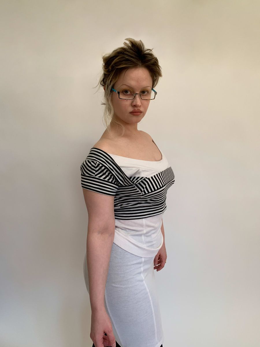 80s Pam Hogg Striped Top product image