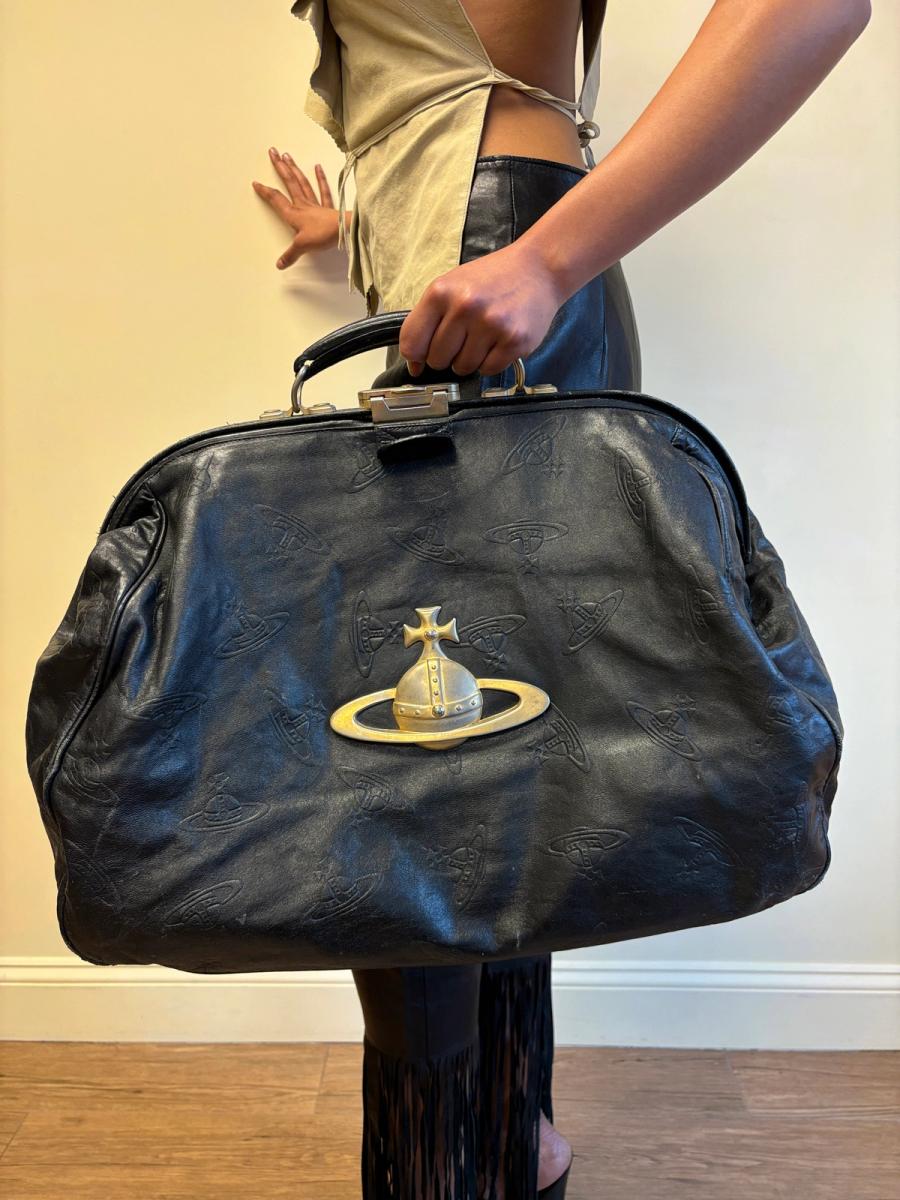Vivienne Westwood "On Liberty" Leather Doctor Bag with Oversized Brass Orb product image
