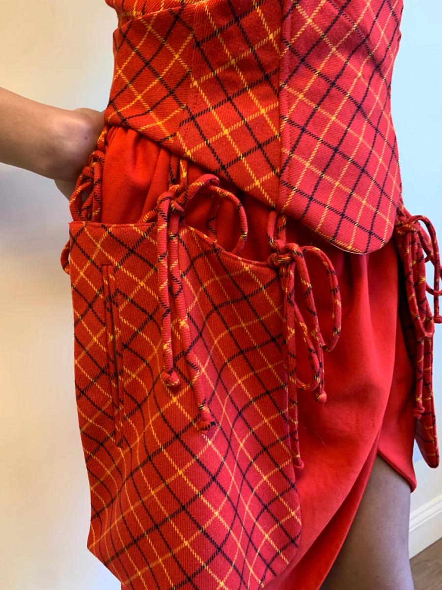 1996 Vivienne Westwood 'Vive la Cocotte' Tartan Waist Corset product image