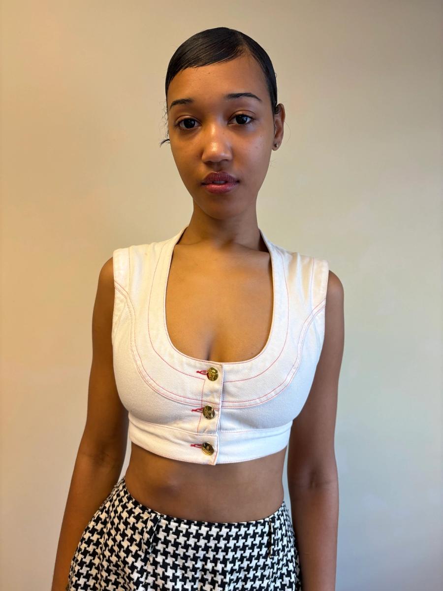 90s Vivienne Westwood Denim Mini- Corset product image