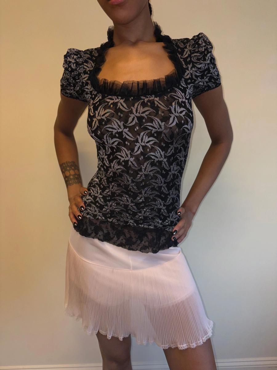 90s Vivienne Westwood Lace Stretch Top product image