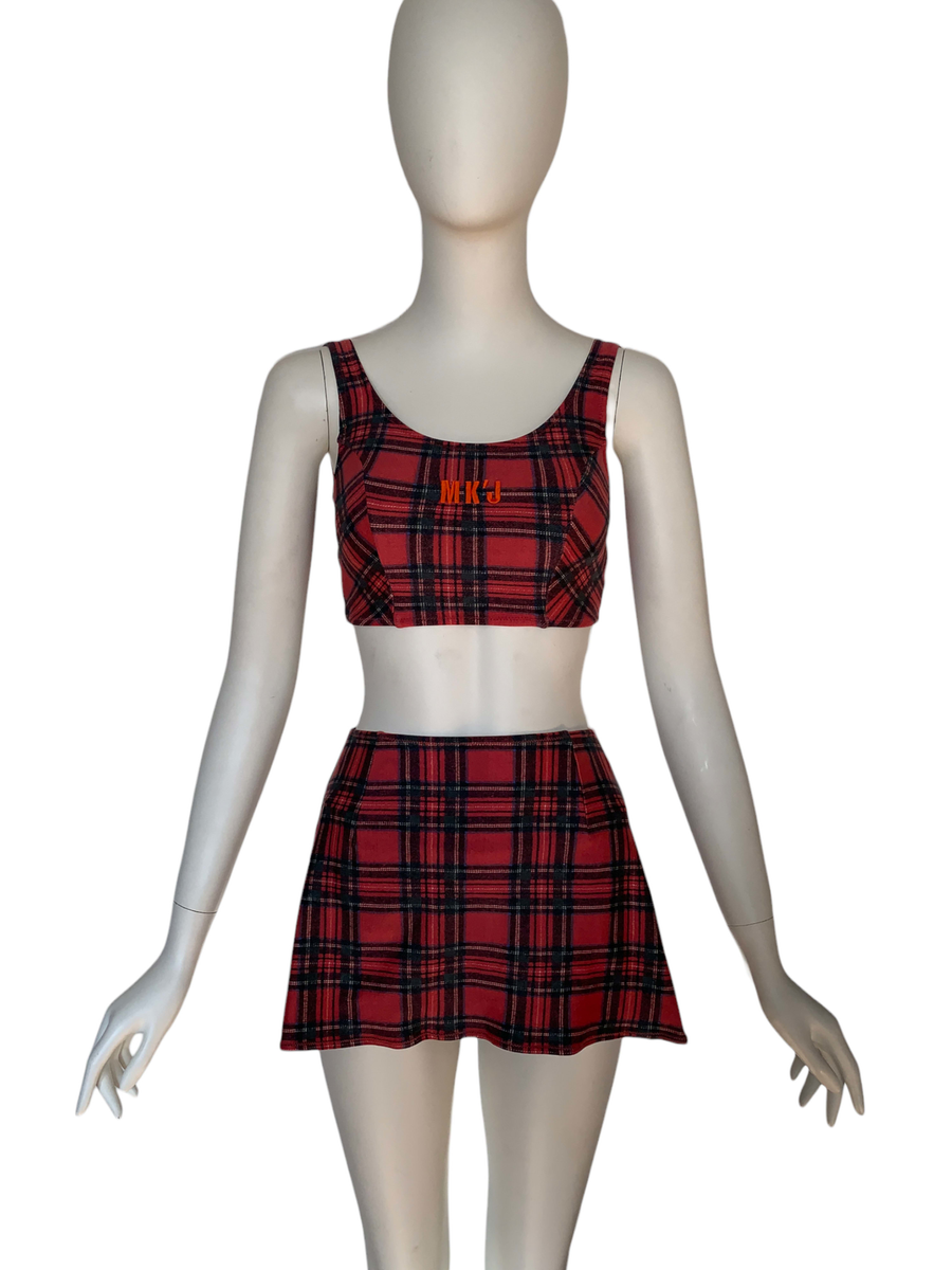 90s Michiko Koshino Plaid Swim Set product image