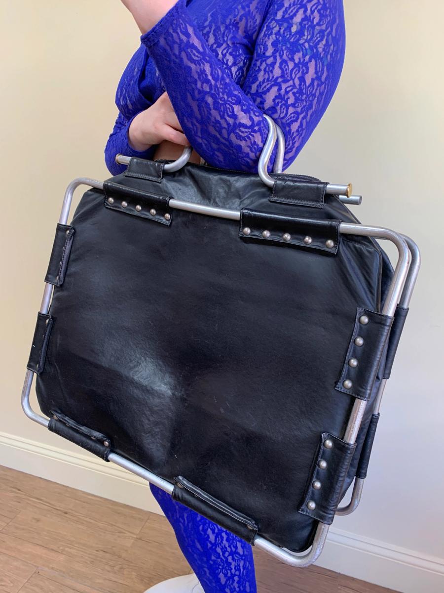 80s Gaultier Metal Frame Traveling Bag product image