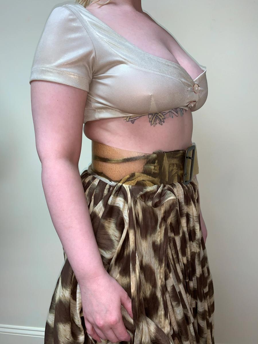 90s Beauty: Beast Clear Leather Belt product image