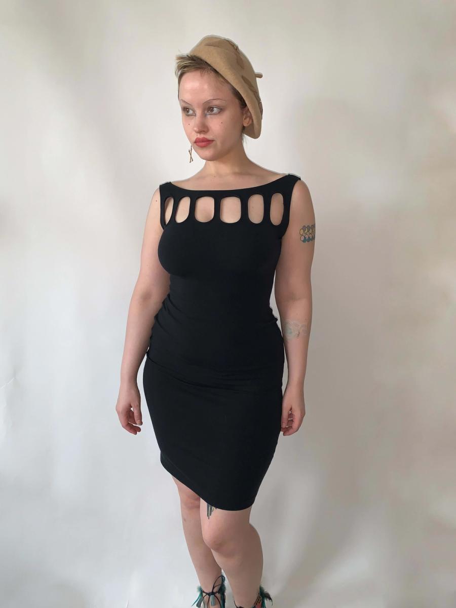 90s Norma Kamali Cutout Dress product image