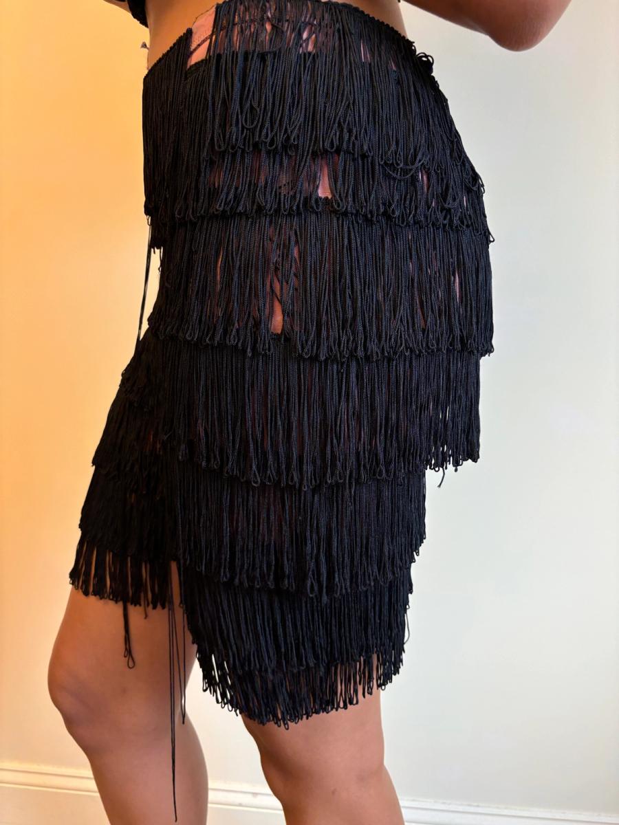 80s Jean-Paul Gaultier Fringe Shorts product image
