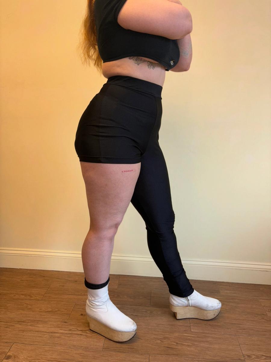 1980s Red or Dead Asymmetrical Leggings product image