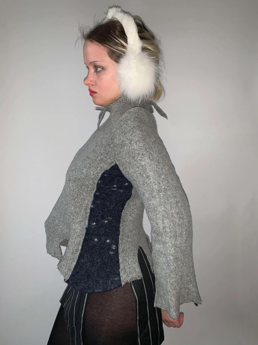 Yoshiki Hishinuma Irregular Felted Top product image