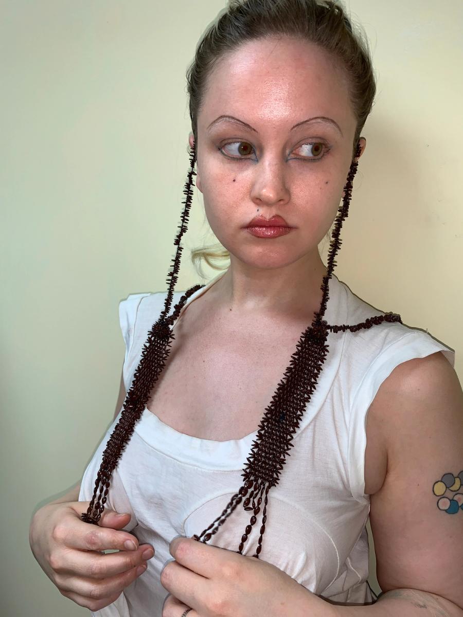 19th Century French Seed Bead Necklace product image