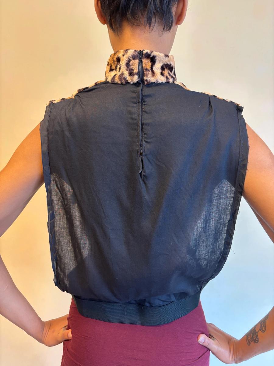 1940s Faux Fur Leopard Dickie product image