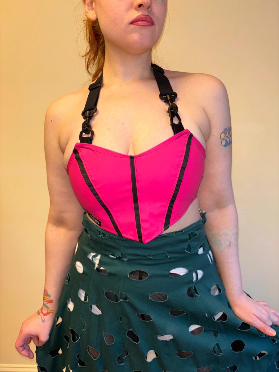 90s Pen & Lolly Hot Pink Rave Top product image