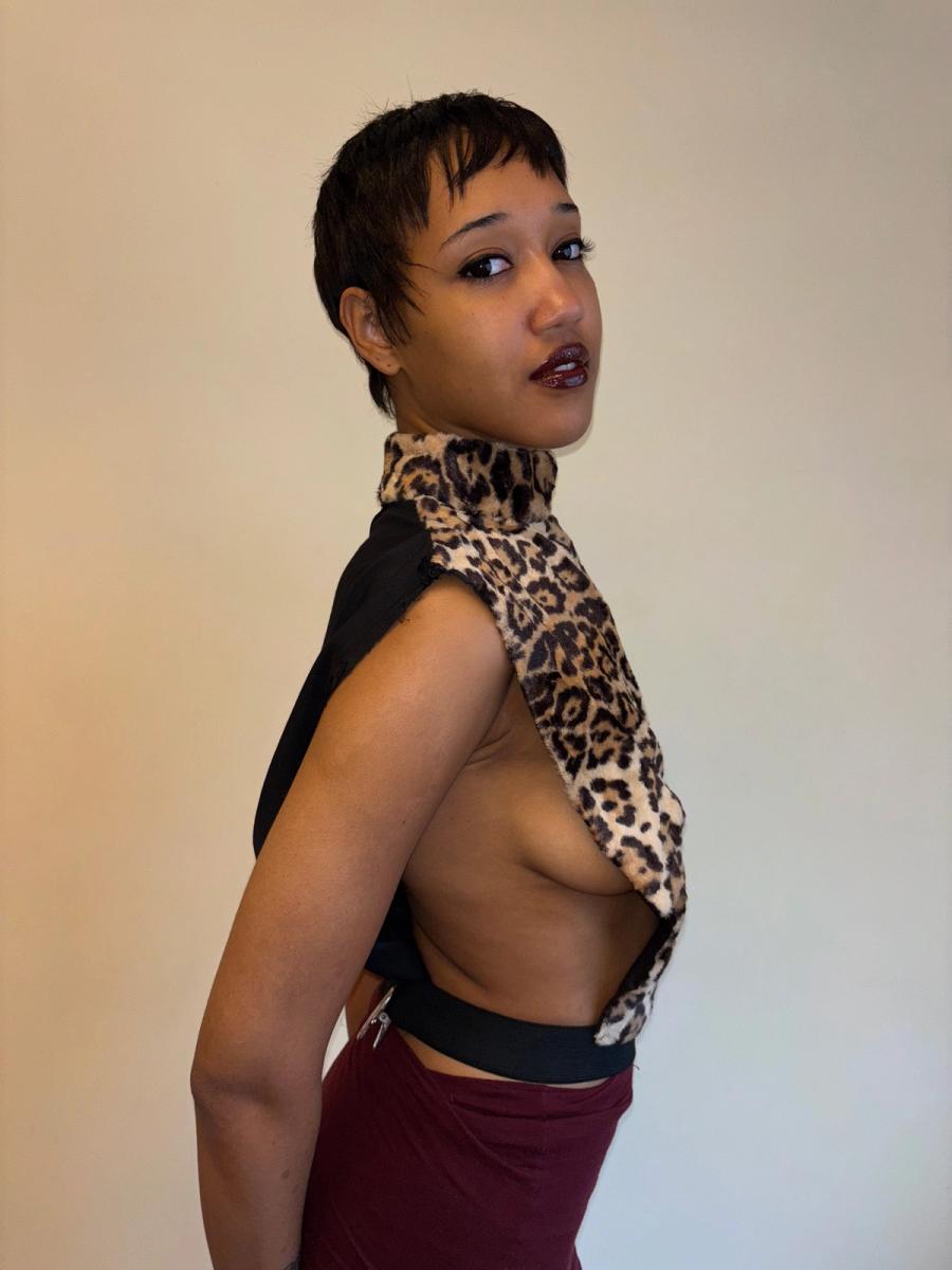 1940s Faux Fur Leopard Dickie product image