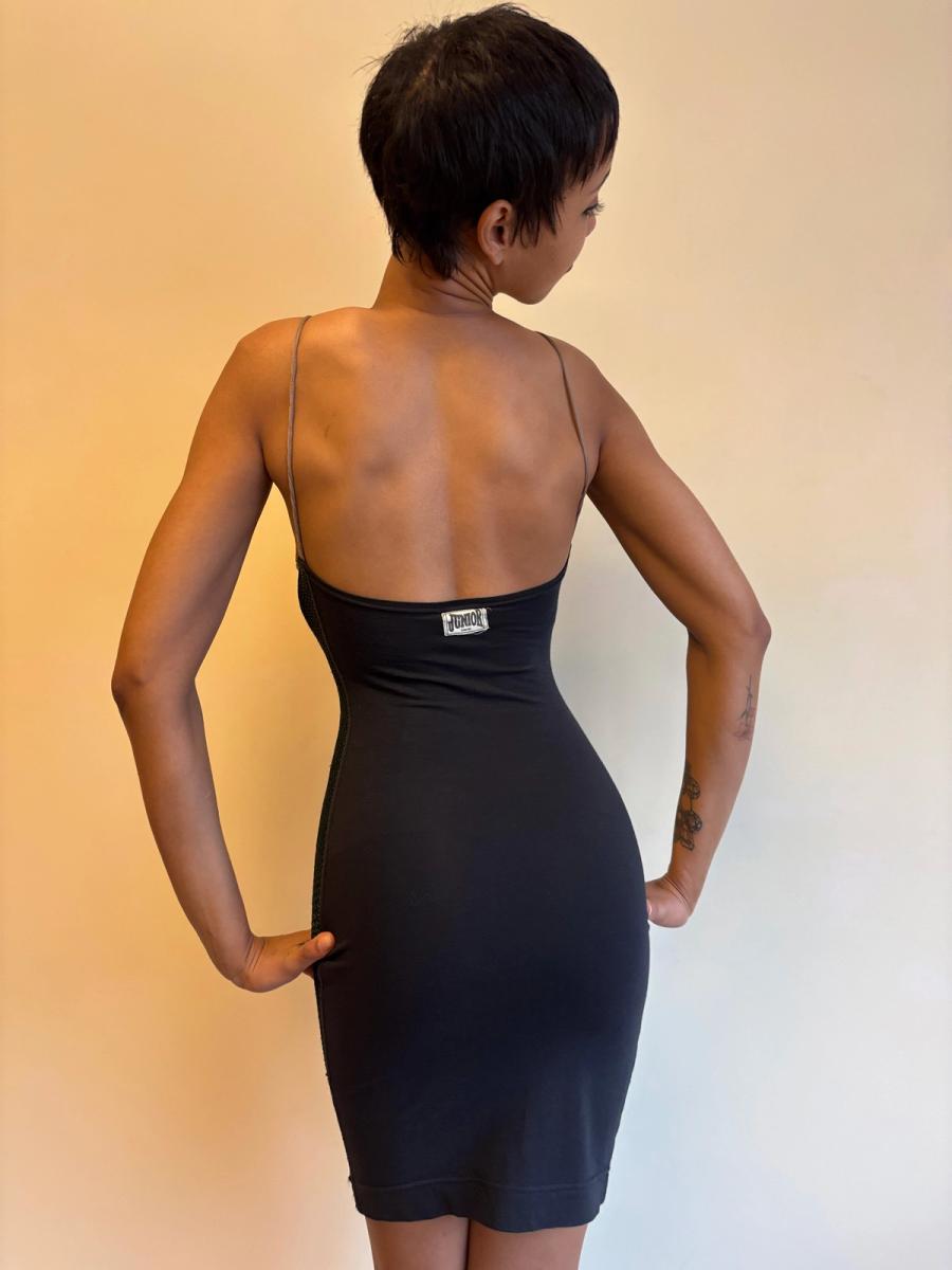 80s Junior Gaultier Crochet Bodycon Dress product image