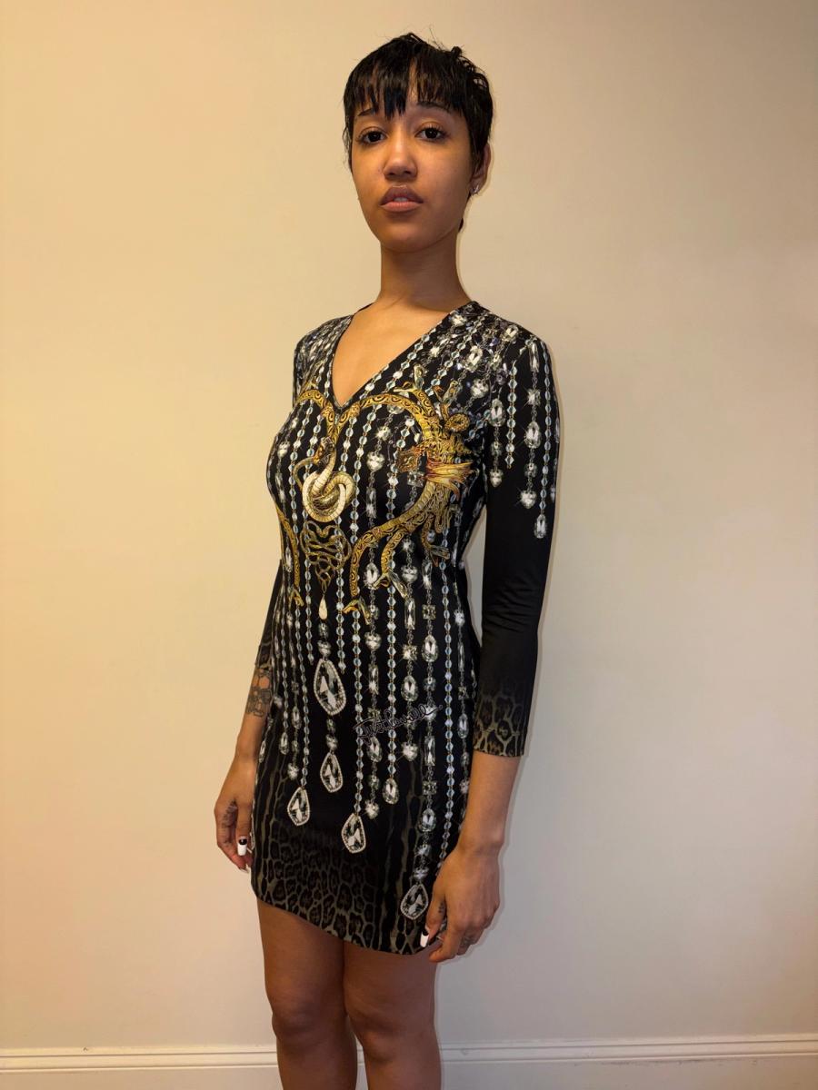 Cavalli Snake Print Bodycon Dress product image