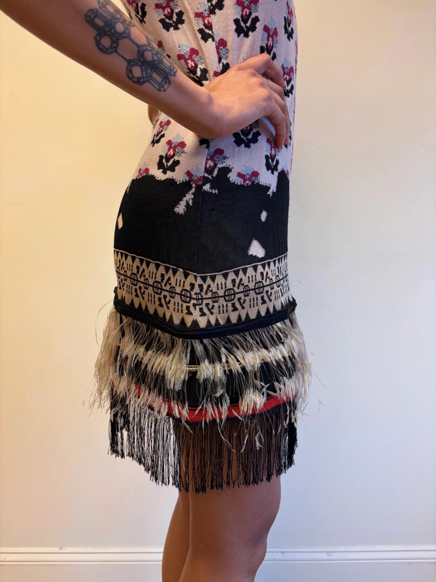 Chanel Knit Dress with Feathers product image