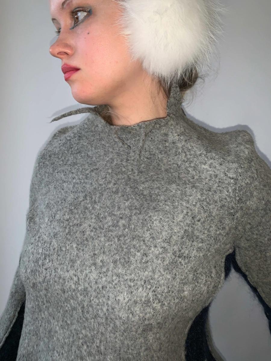 Yoshiki Hishinuma Irregular Felted Top product image