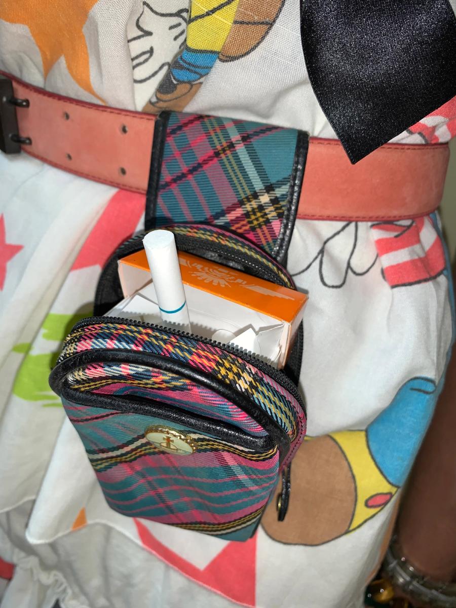 90s Vivienne Westwood Blue Tartan Cigarette Case product image