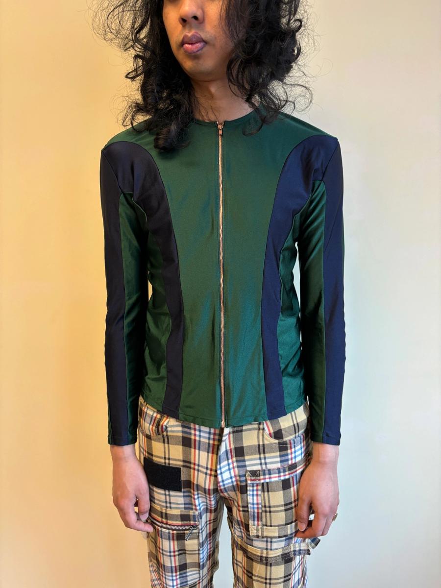 90s Junior Gaultier Green Jogging Zip Up product image
